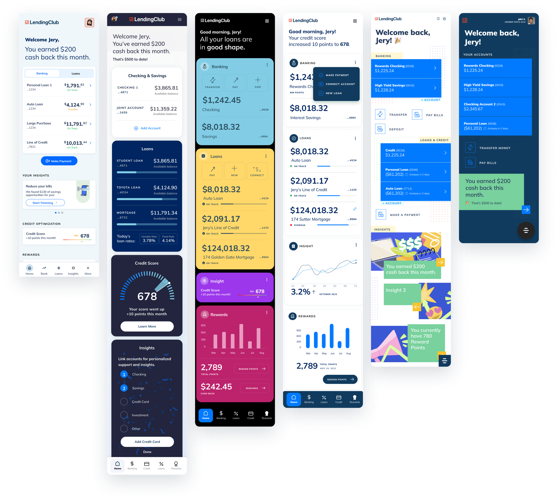LendingClub divergent visual directions 