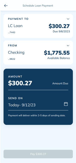 LendingClub mobile screen