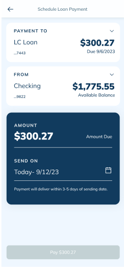 LendingClub mobile screen