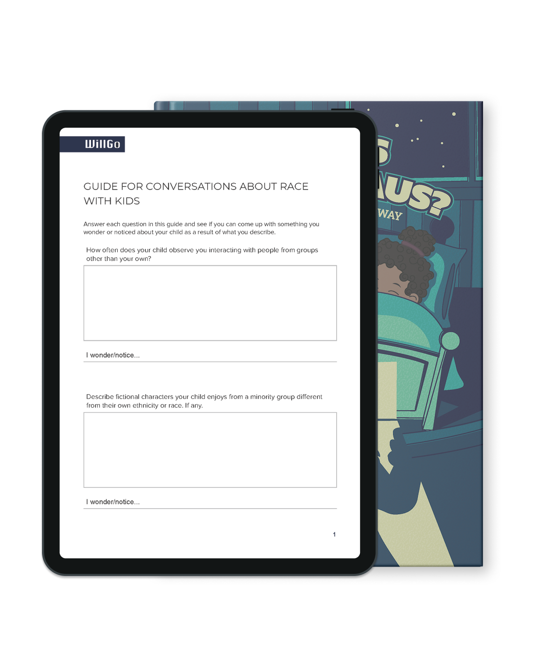 A picture of an iPad with the free download.