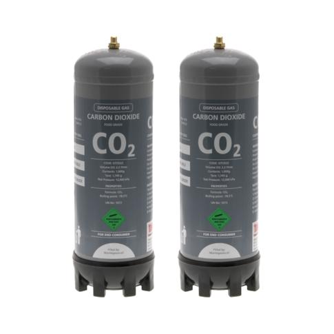 The Water People Twin Pack 1kg Disposable CO2 Cylinders