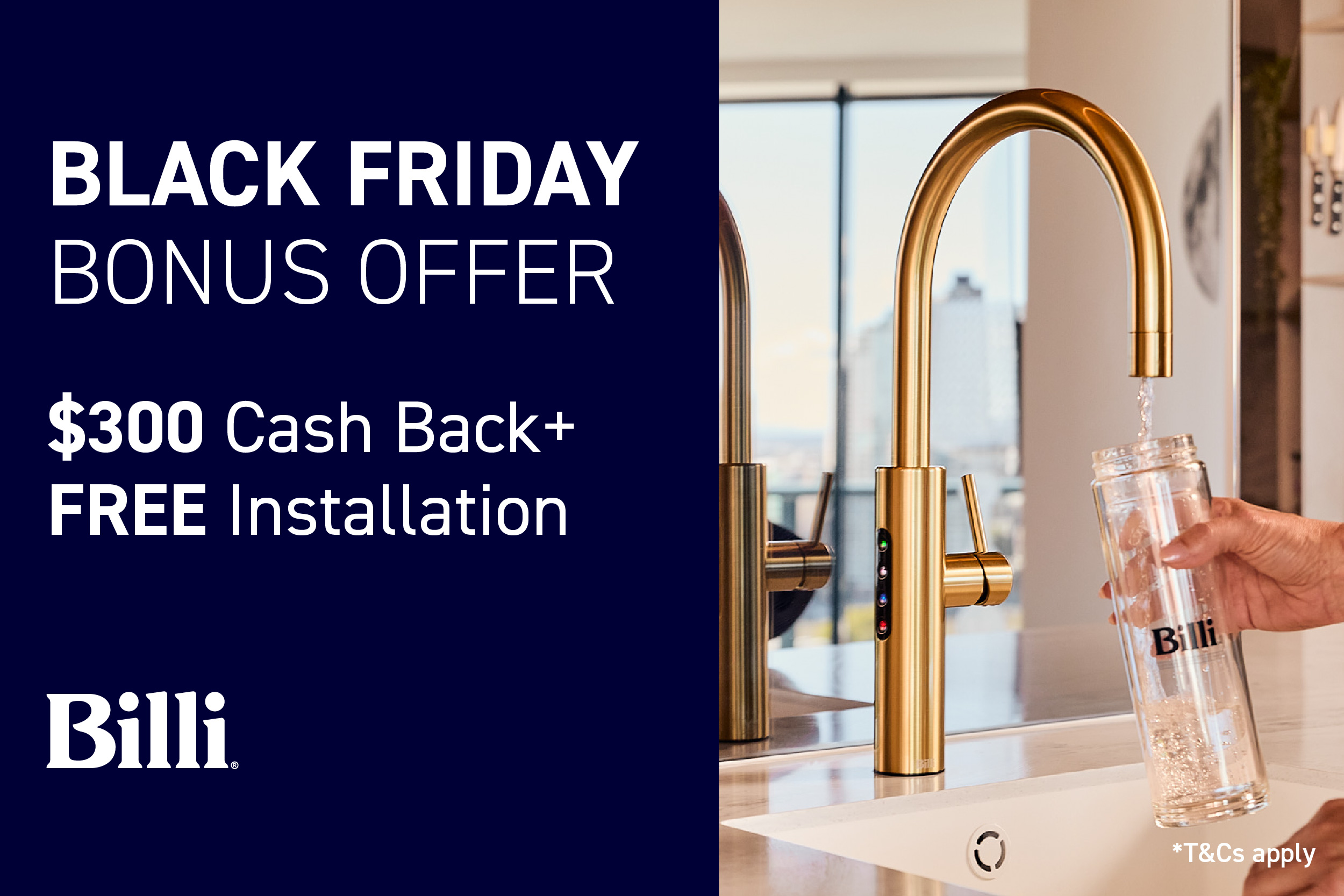 Billi $300 Cashback + Bonus Installation
