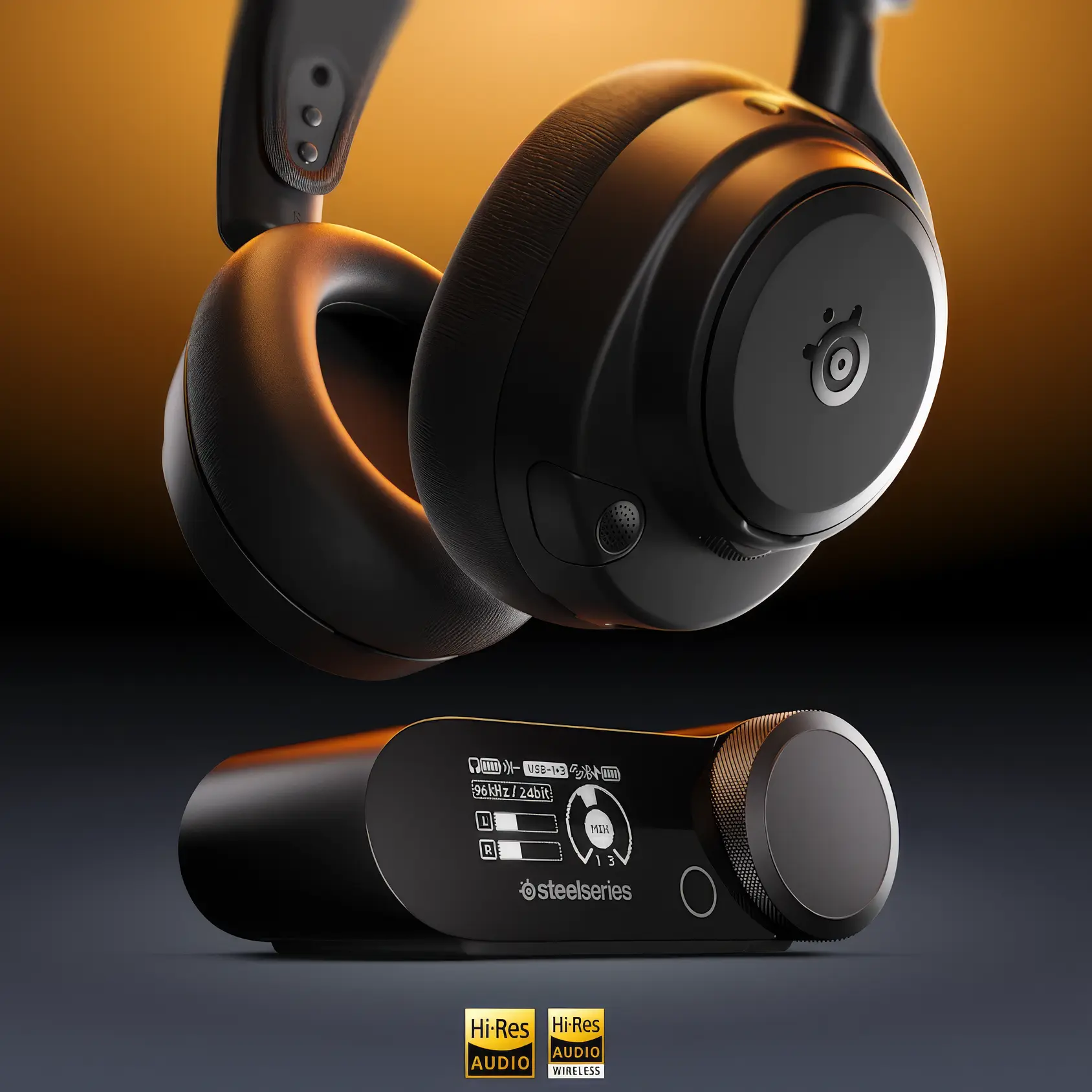 The SteelSeries Arctis Nova Pro Omni wireless gaming headset.