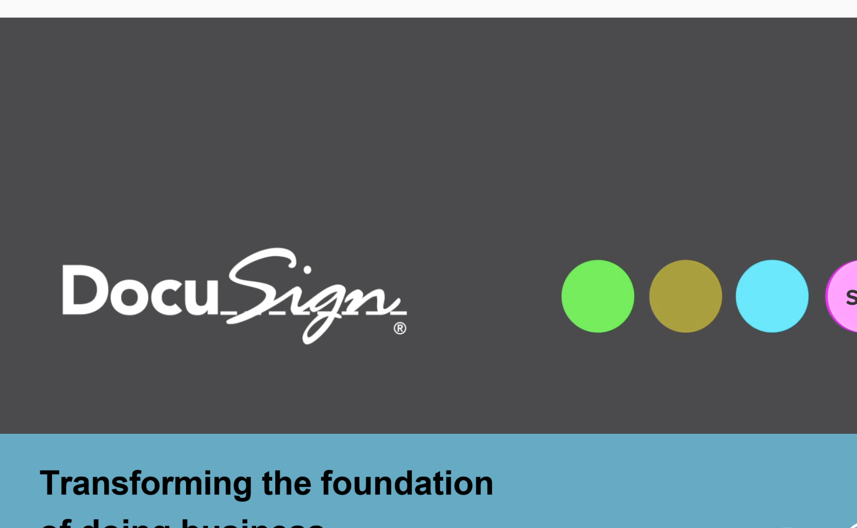 DocuSign: Interactive Overview