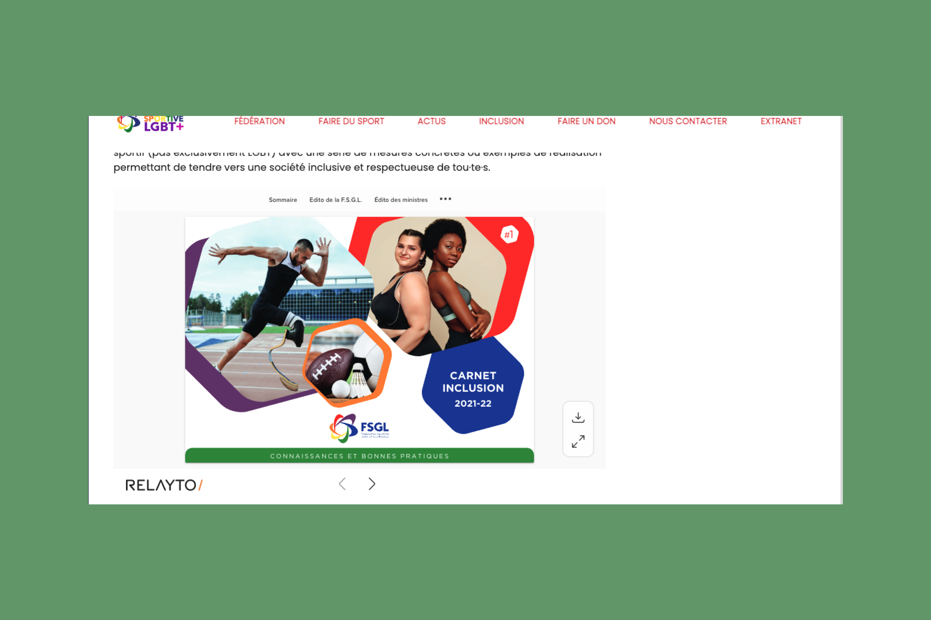 LGBT+ Federation: Embedded Sports Product Marketing