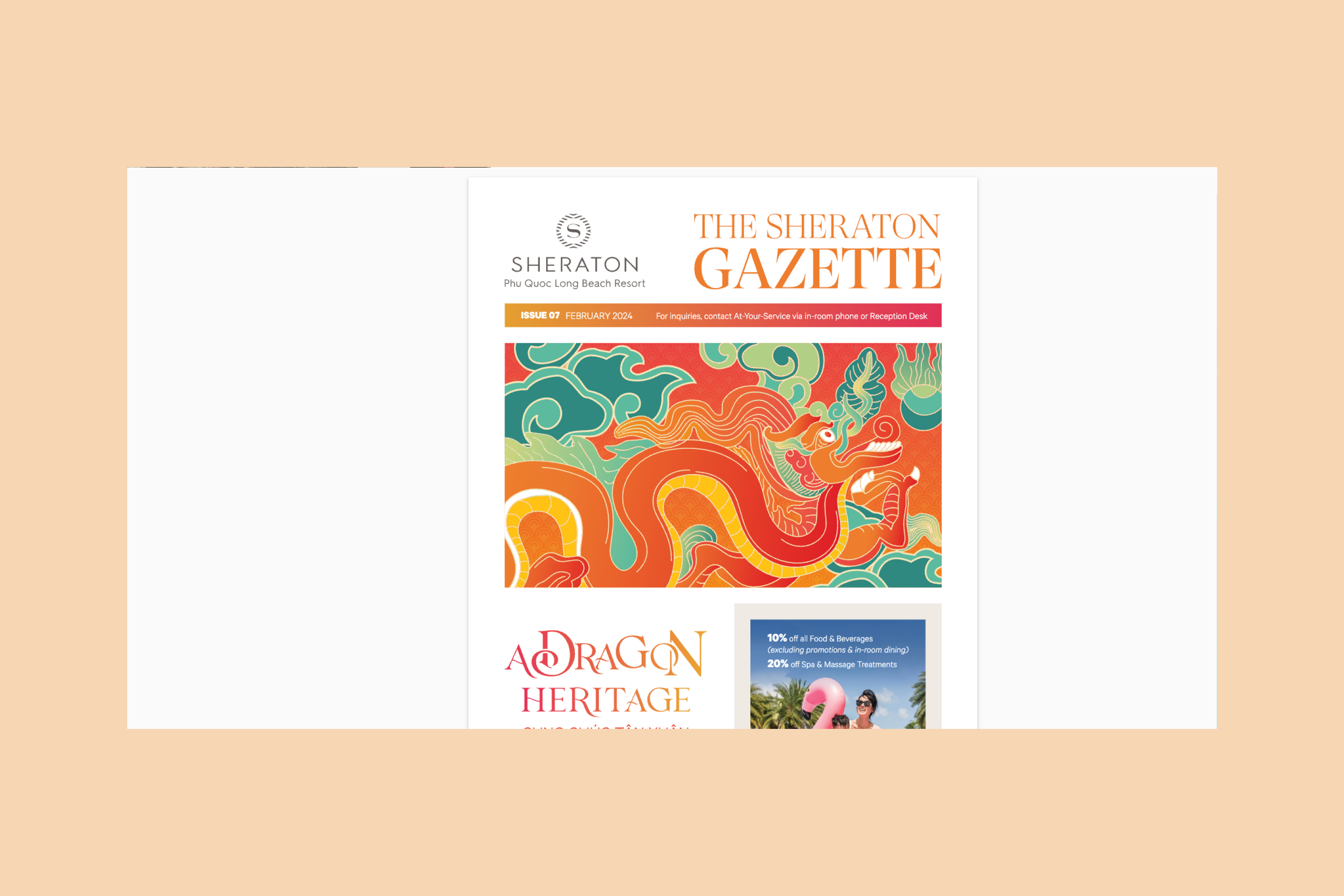 Sheraton Gazette: Interactive Travel Product Flipbook