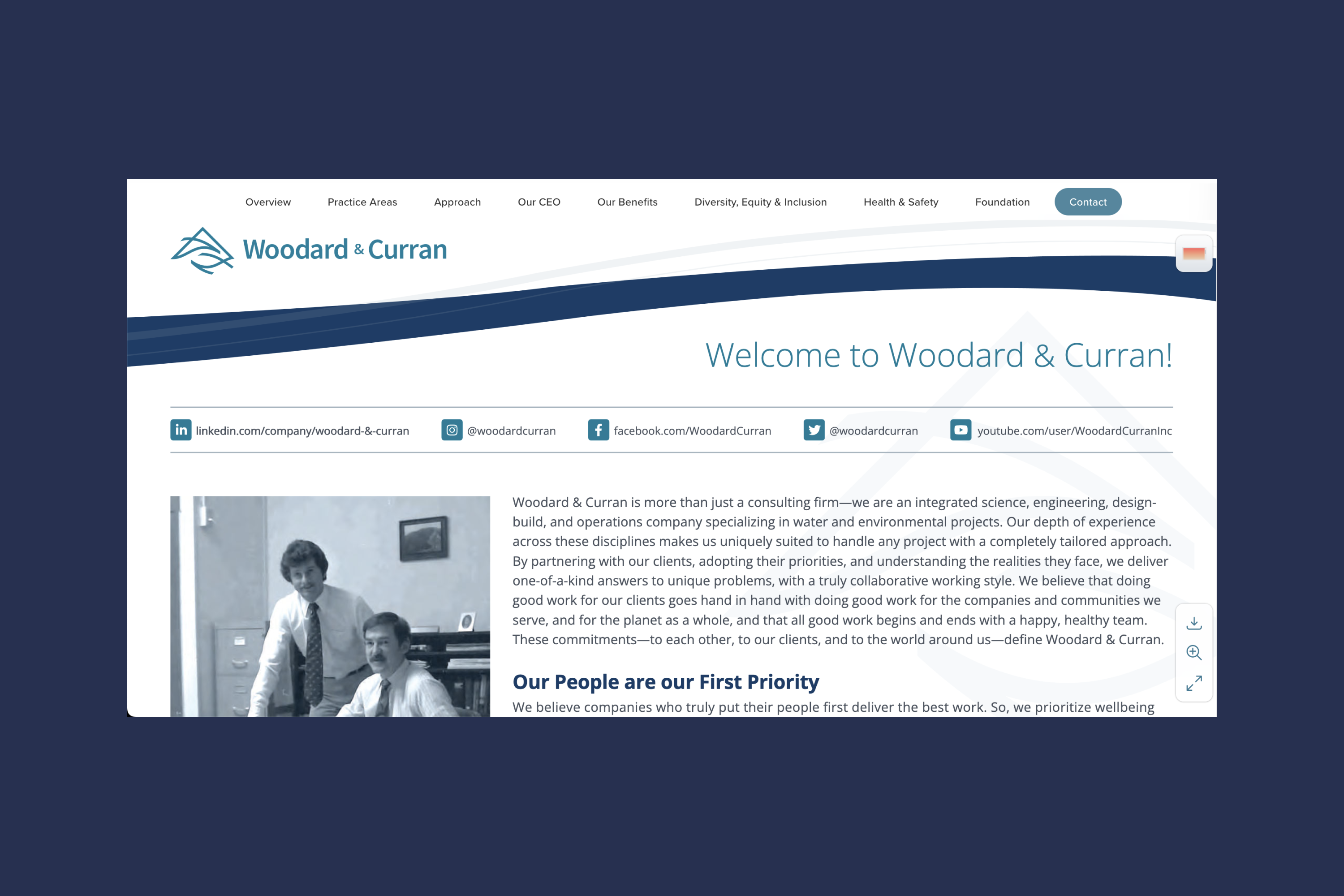 Woodard & Curran: Interactive Overview Microsite