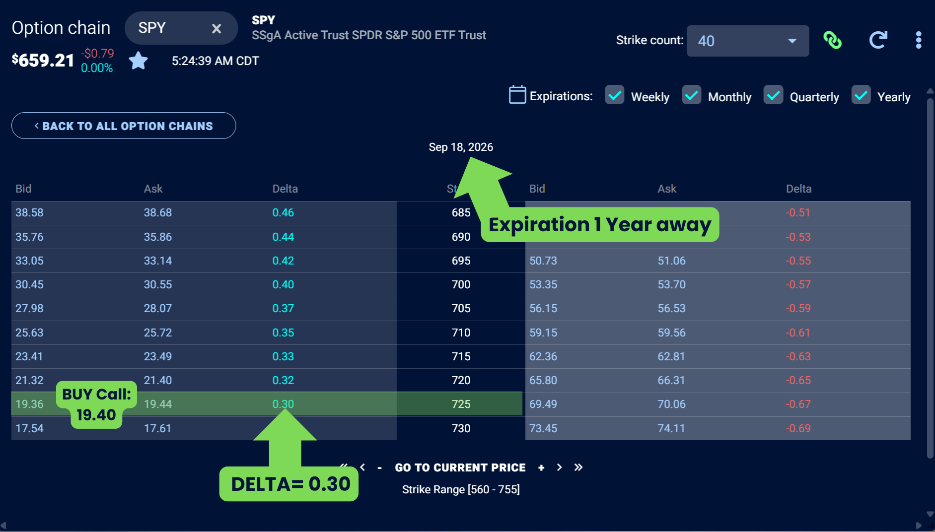 leaps options chain