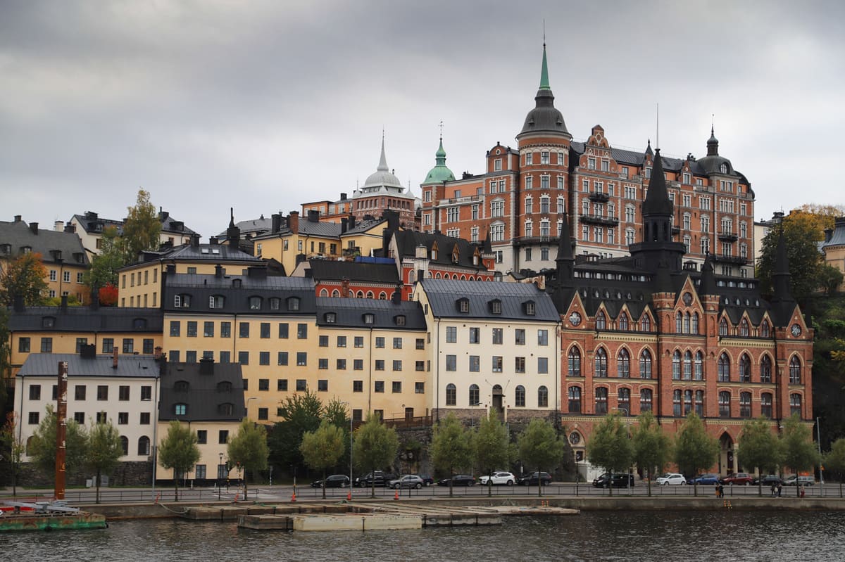 Översikt över Södra innerstaden i Stockholm, Sverige.