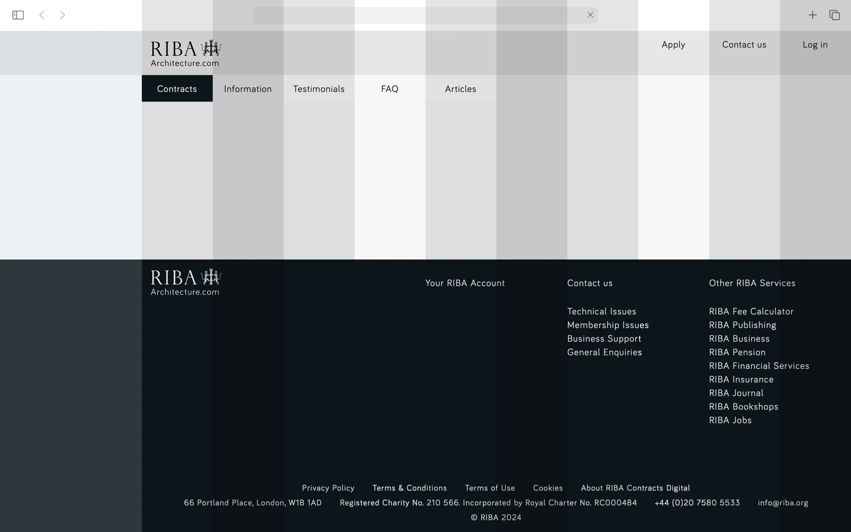 Laura Jouan, portfolio: RIBA Contracts, architecture & generative system, 2023. Branding & website (design/development)