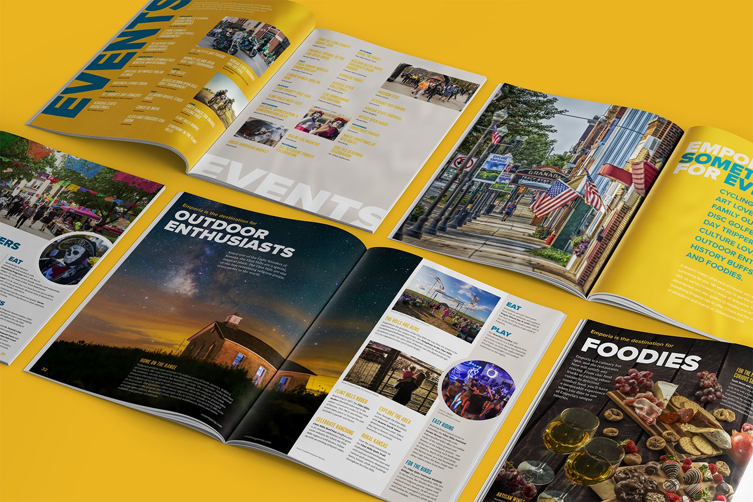 Emporia Visitors guide magazine designs