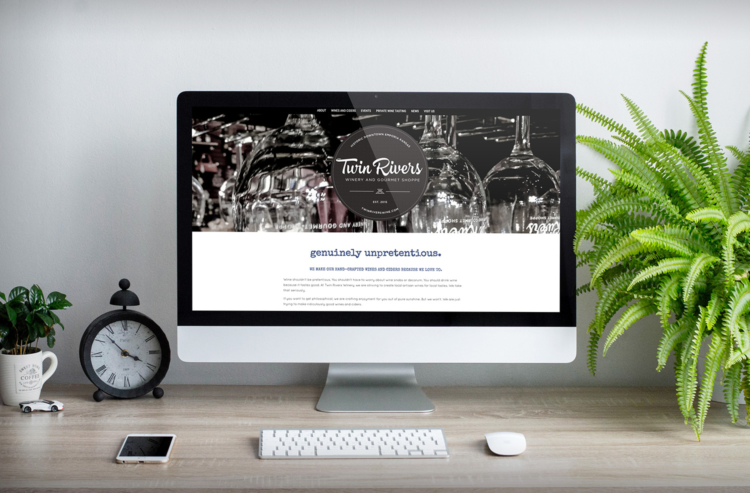 Twin Rivers Winery Website