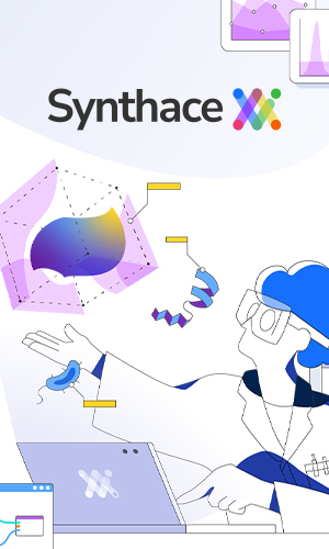 Synthace spot illustrations and graphics by Luca Yang Li