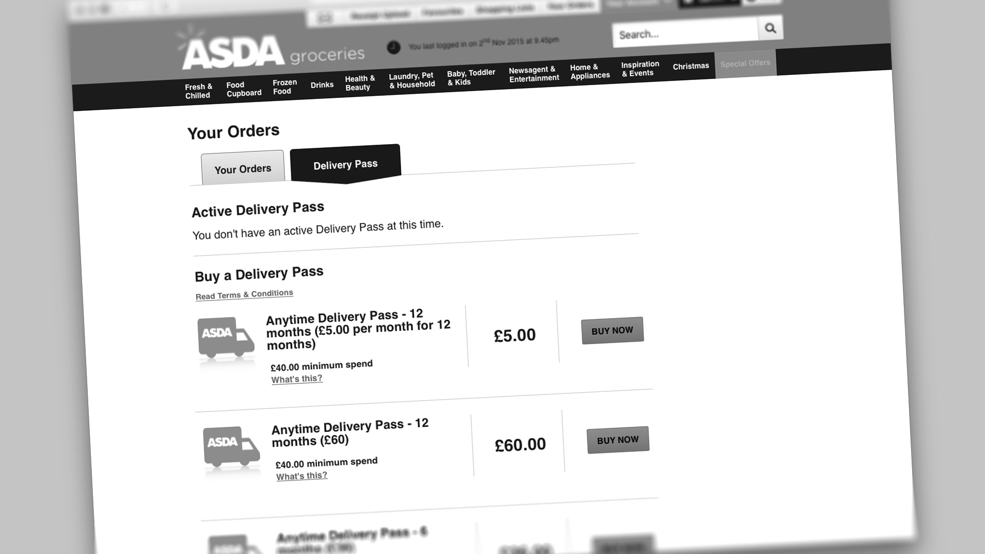 Asda Delivery Pass