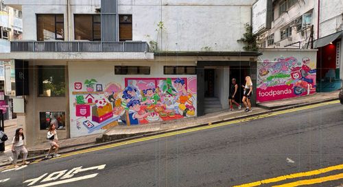 74 Hollywood Road billboard, SoHo Central Hong Kong — static advertising space