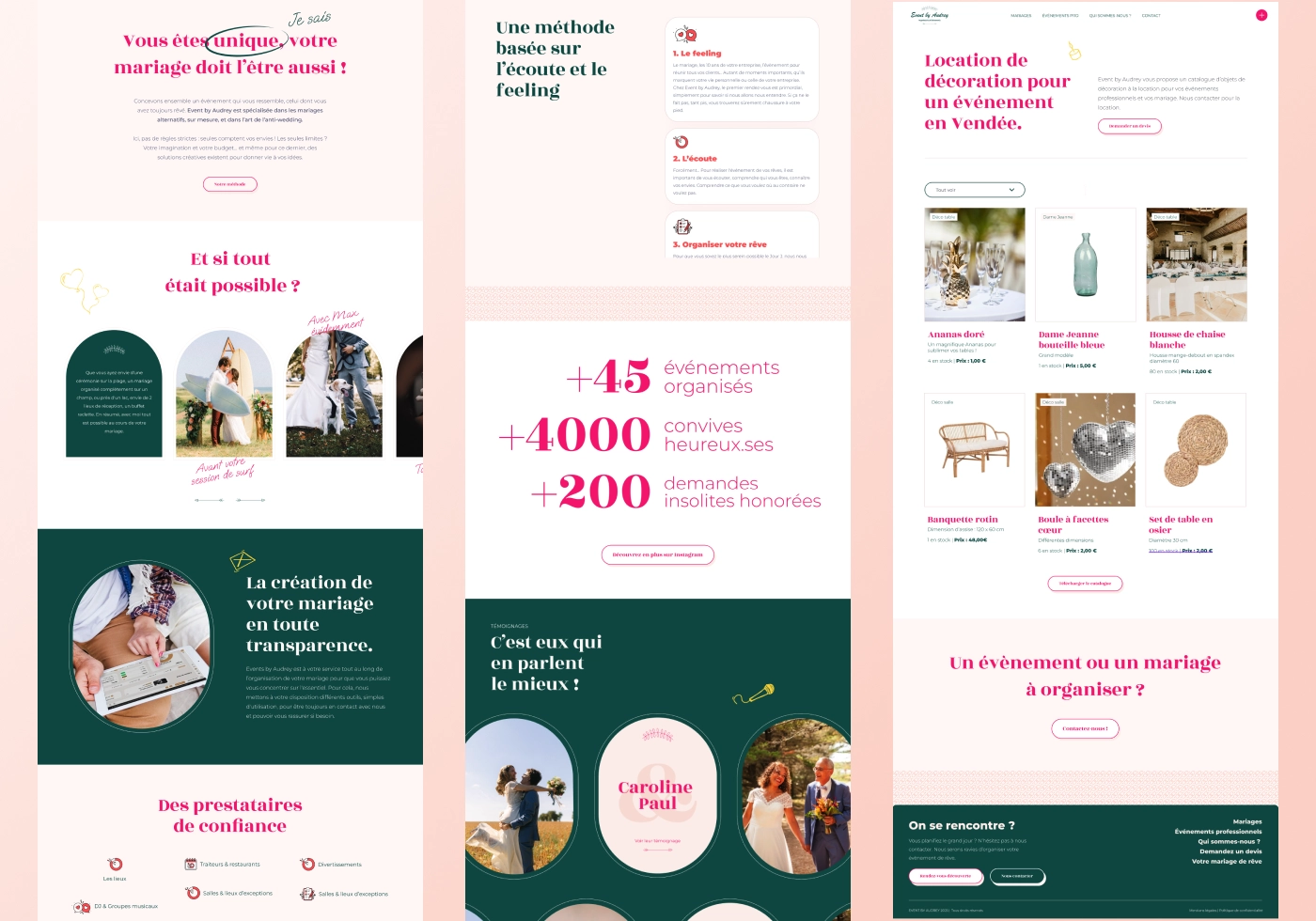 Identité de marque et cartes de visite Clair & Nett