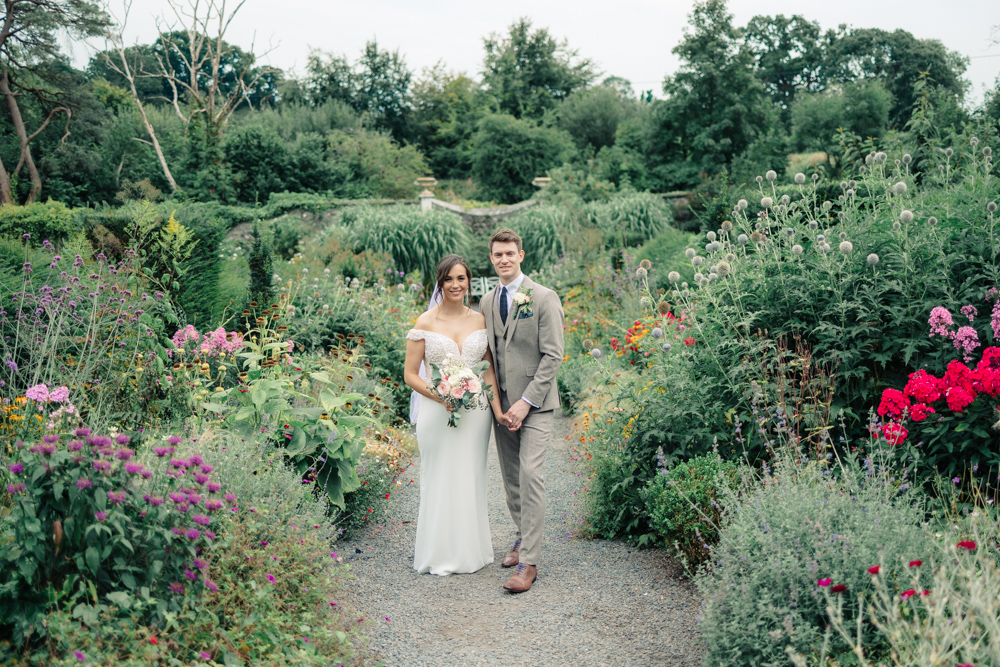 Bride and Groom Walking Down Aisle