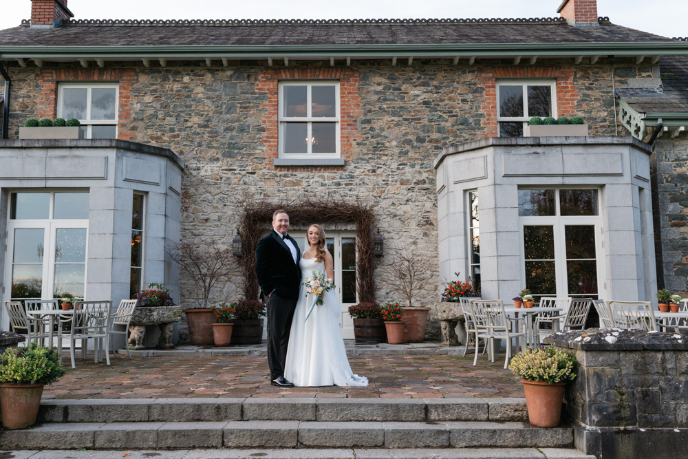 Bride and Groom Walking Down Aisle
