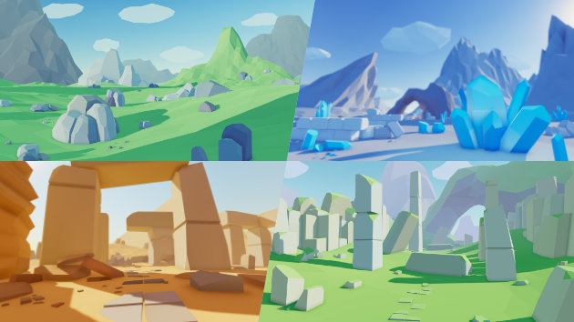 Low Poly Rocks Pack