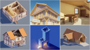 Low Poly Modular Medieval Buildings Pack - Launch Trailer