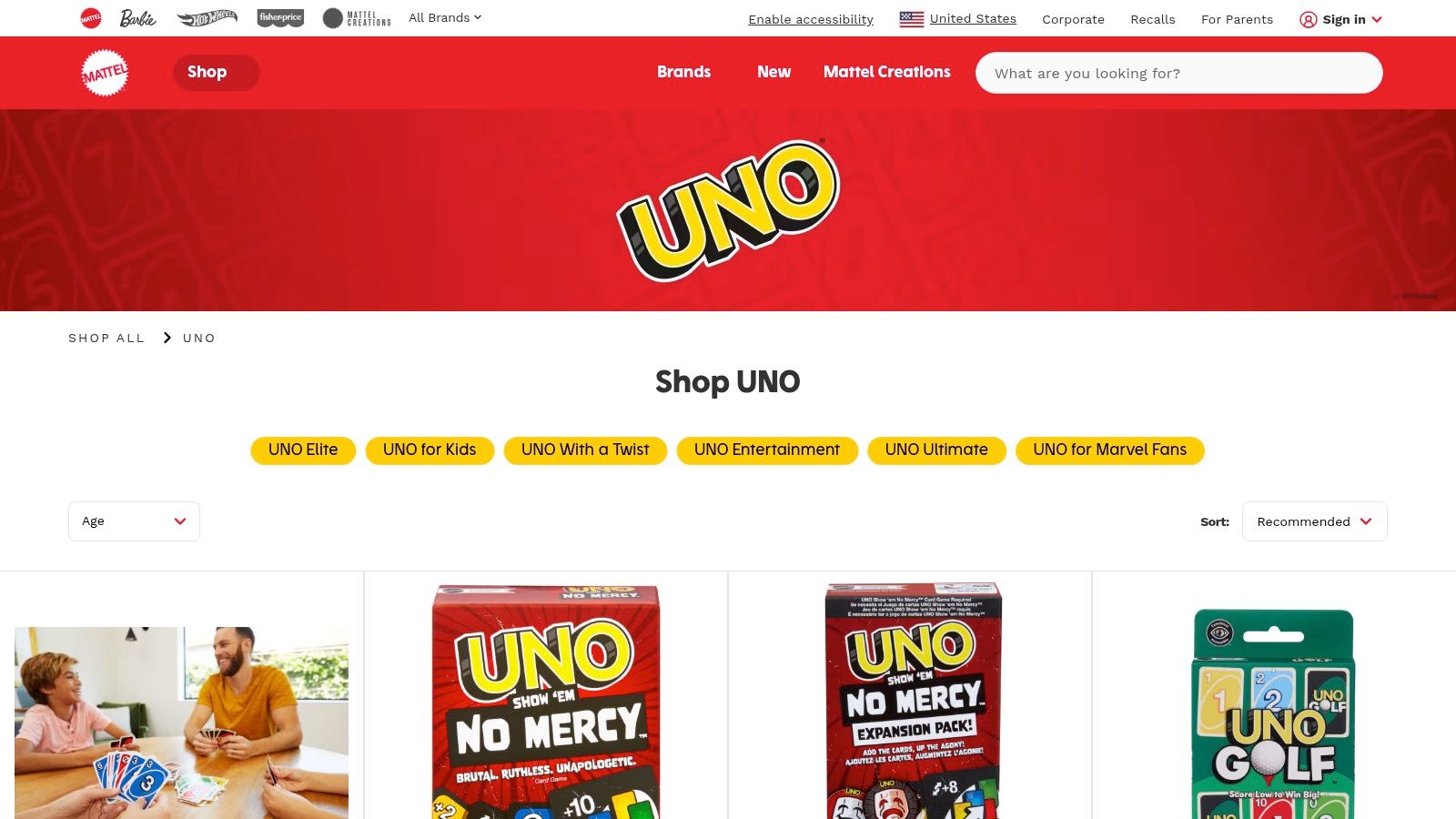 Mattel Shop (UNO Official)
