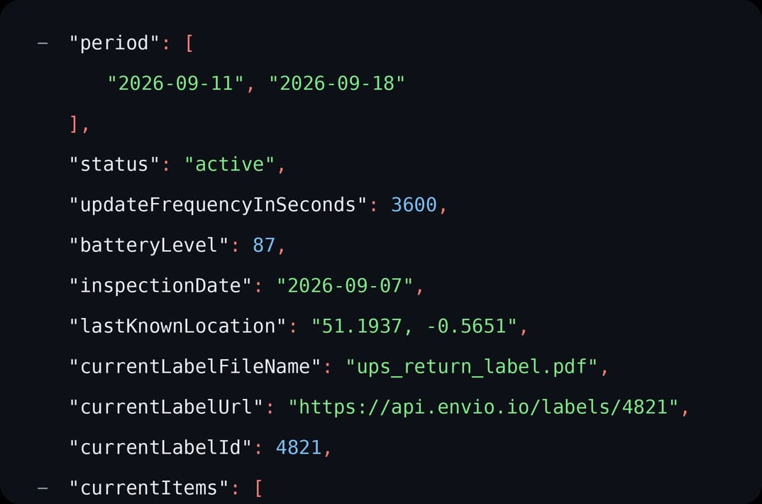 Programming screen.