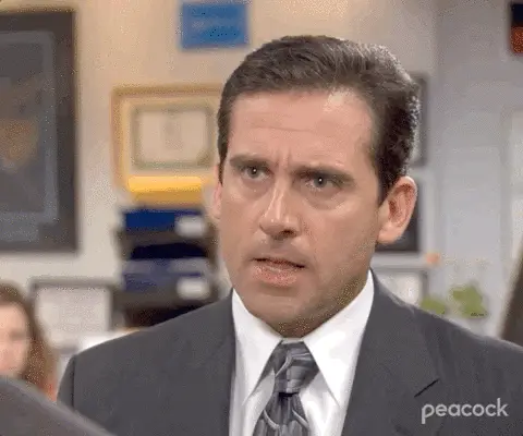 A GIF of Michael Scott from the TV show the office (American version) looking frustrated & shouting angrily. The text across the bottom of the image reads "STOP IT" in all caps. 