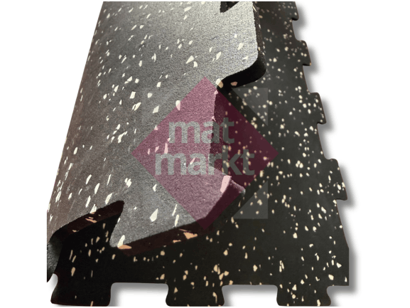 Piso para Gimnasio con Chispas de Colores