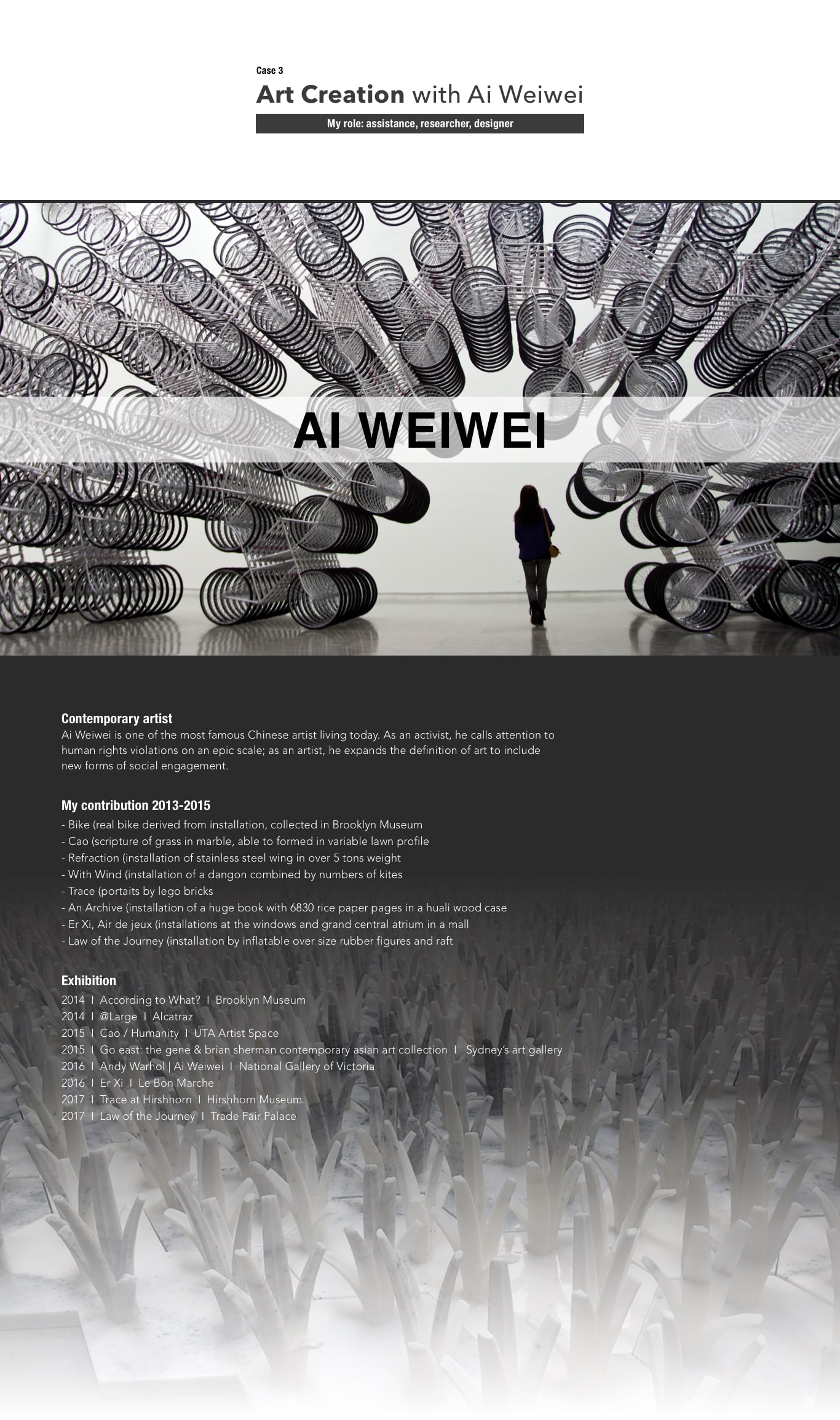 Ai Weiwei collaboration artwork – conceptual installation piece