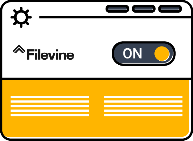 iManage integration settings with ON toggle switch, indicating active connection.
