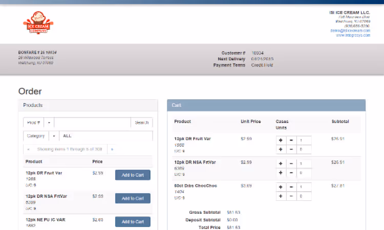 Customer Web Order Portal (Plug and Play!)