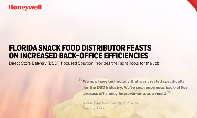 Florida Snack Food Distributor & Integrasys Featured in Honeywell Case Study