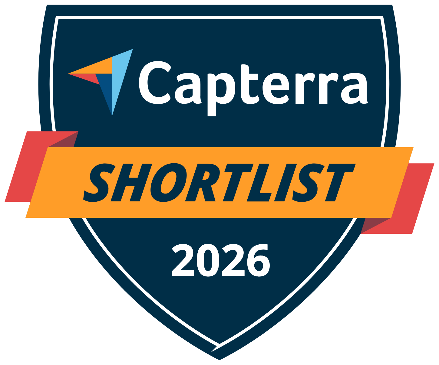 Capterra Shortlist 2026 badge