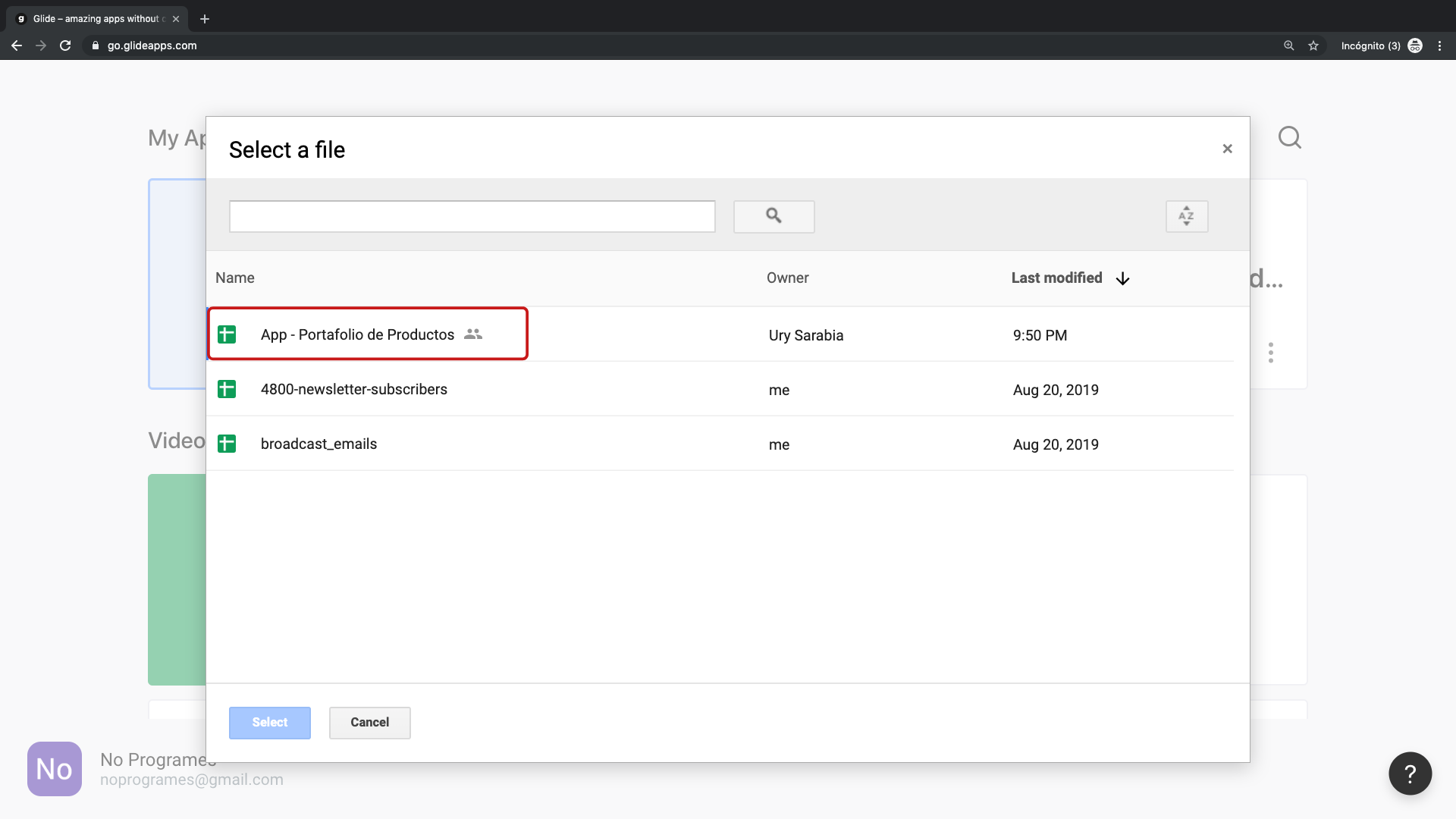 Cómo crear una aplicación de portafolio de productos para dispositivos móviles usando Glide - Paso 6