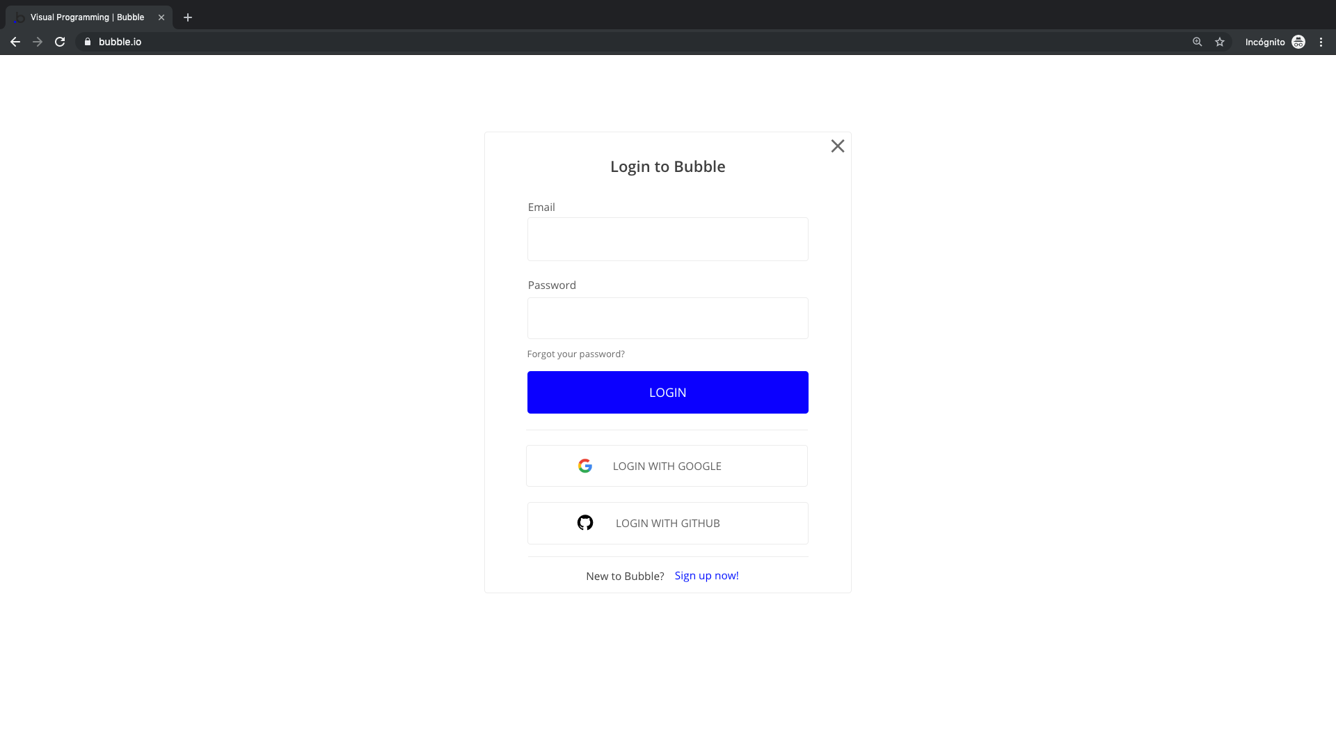 Cómo crear un marketplace como MercadoLibre sin programar usando Bubble. Crear cuenta 2