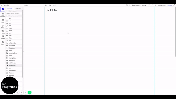 Cómo crear un marketplace como MercadoLibre sin programar usando Bubble. Cambiar logo en el header