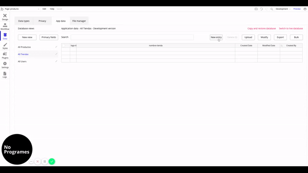 Cómo crear un marketplace como MercadoLibre sin programar usando Bubble. Agregar contenido a la página de producto. Alimentar base de datos 2