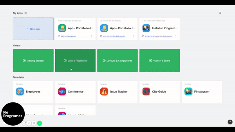 Cómo crear una aplicación como Instagram sin programar usando Glide - paso 8