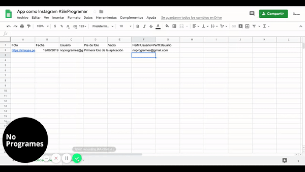 Cómo crear una aplicación como Instagram sin programar usando Glide - paso 17