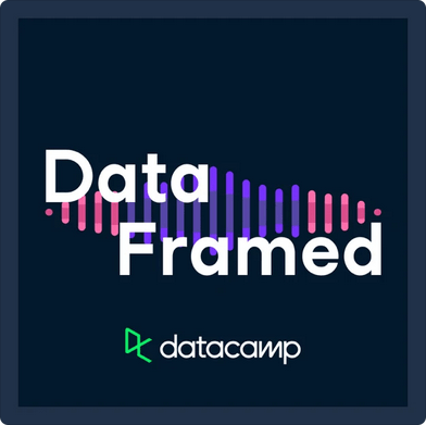 Logo for the ‘DataFramed’ podcast by Datacamp