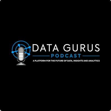 Logo for the ‘Data Gurus’ podcast