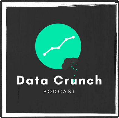 Logo for the ‘Data Crunch’ podcast