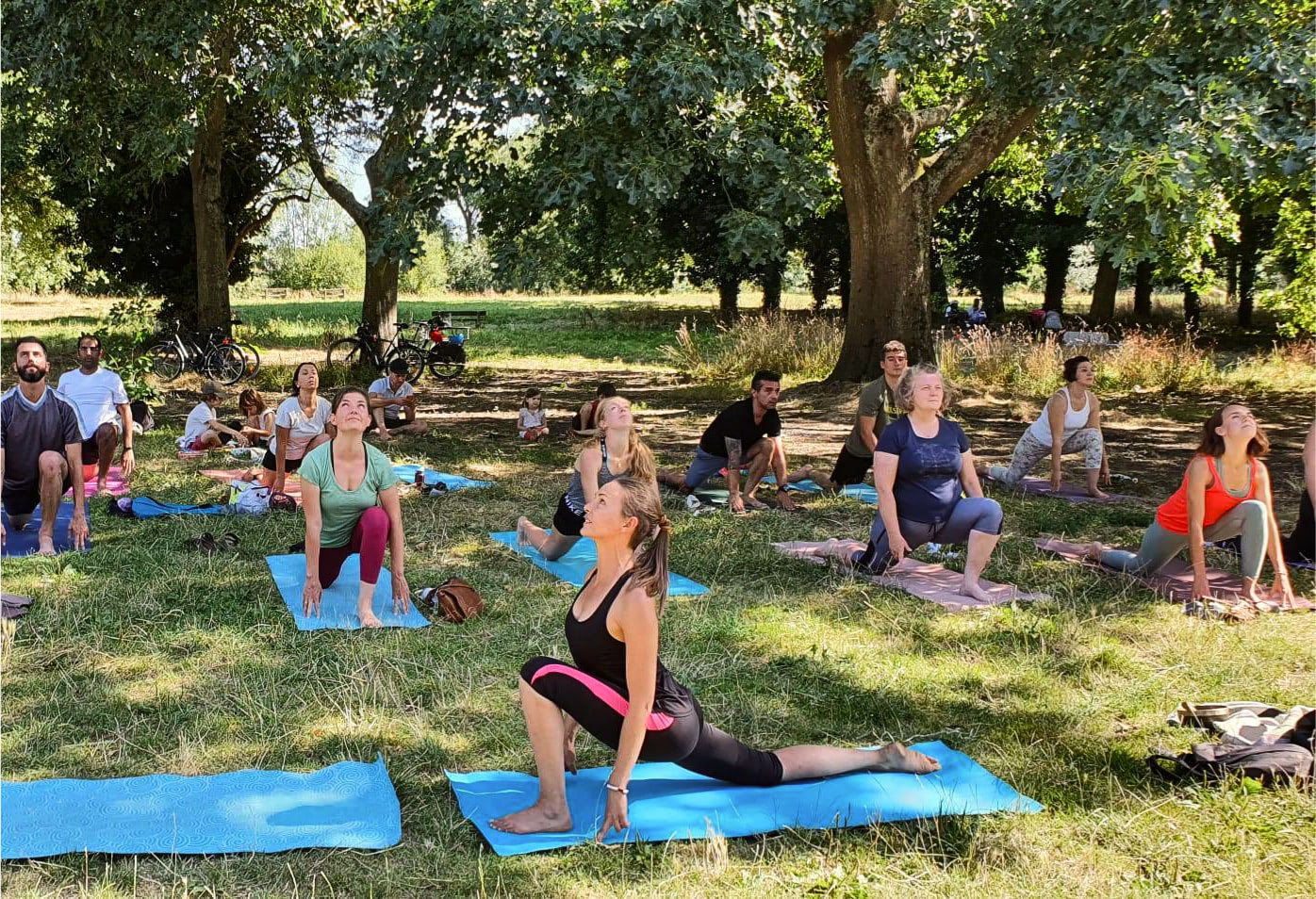 Cours de Hatha Yoga saisonnier en extérieur à Nantes