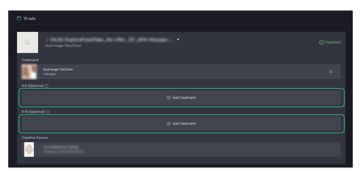 Marpipe makes it easy to generate catalog ad creatives that are compatible with Meta’s Adapt to Placement.