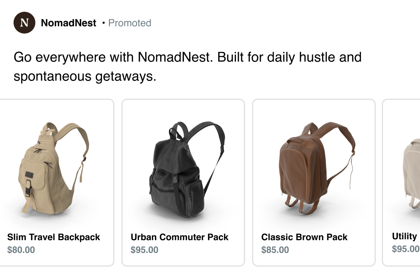 Reddit carousel DPA showing dynamic product recommendations