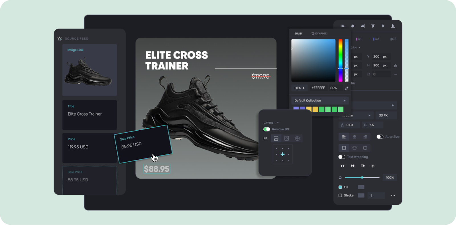 A look at Marpipe’s ad builder that auto-populates your templates with real-time product data