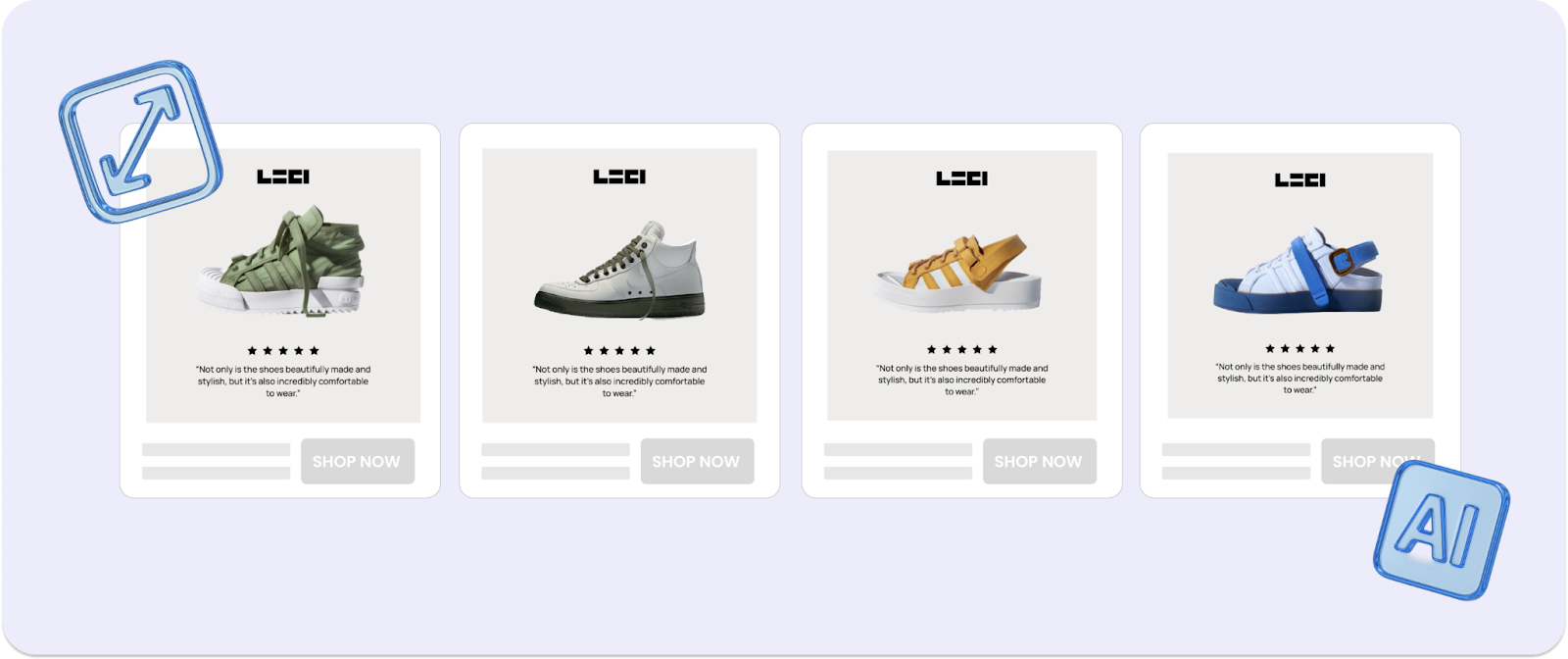 Feed enrichment tools transform data from your product feed into high-performing creative at scale.