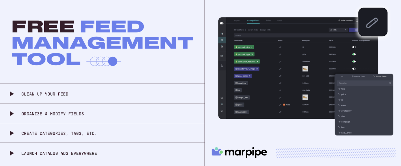 Scale feed management across Magento and other platforms with Marpipe’s free tool