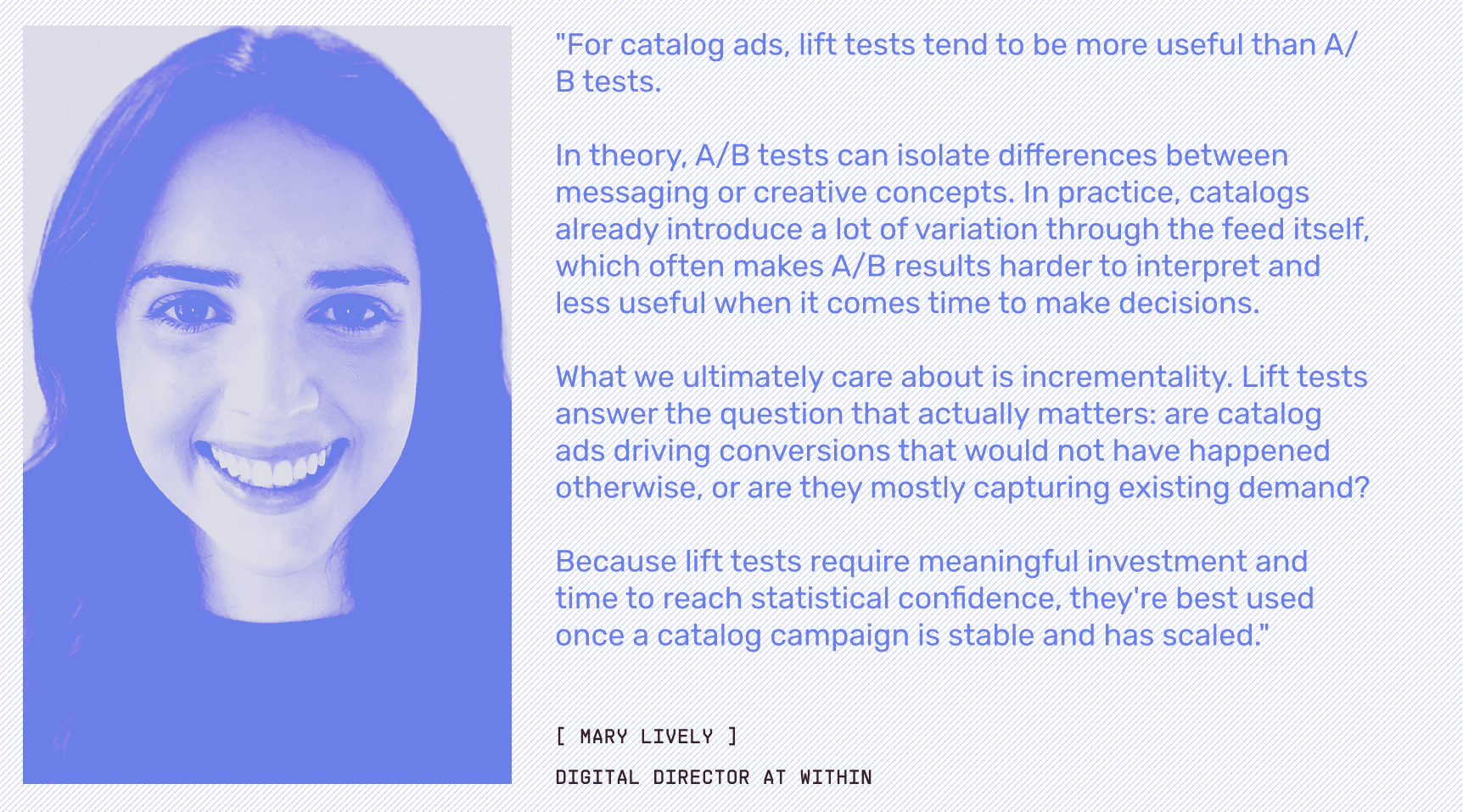 Mary Lively, Digital Director at WITHIN