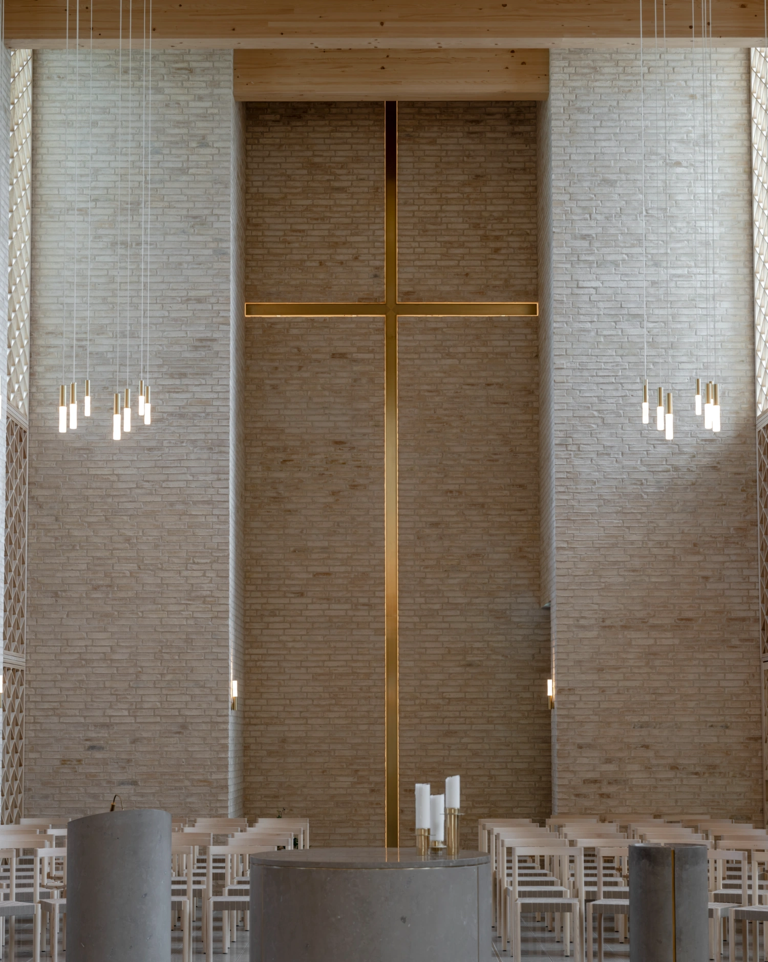 Højvangen Church by Henning Larsen + espen surnevik, sacral architectre, denmark guide
